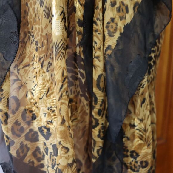 Boch Morac Tiger Sheer Animal Print Carol Baskin Tiger King Old Money Scarf - Picture 6 of 12